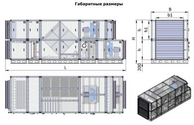 Приточно-вытяжная установка для бассейна КПВУ1-RPTN3000 EC W POOL AQUA