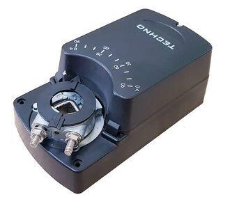TECHNO 32AF/24V привод для воздушной заслонки, аналогового управления 2-10V, с концевыми выключателями 32Nm, 24B