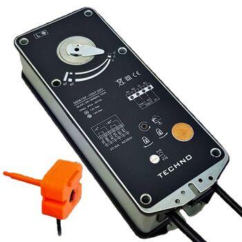 TECHNO SF-20DFS/230V электропривод противопожарный с пружиной 20Nm, ON/OFF, 2SPDT, S(72°С), 230AC
