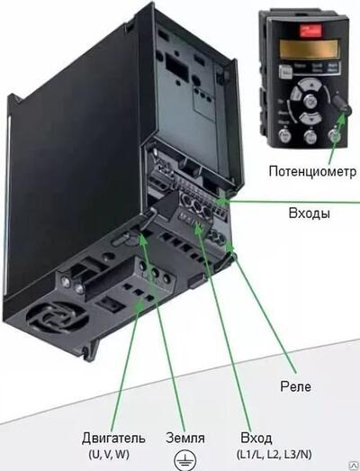 Преобразователь частоты VTL Micro Drive FC51 0,75 кВт 132F0018