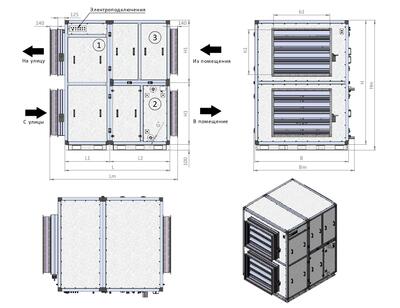 КПВУ3-RR30000 EC W2 ST Приточно-вытяжная установка с ротором