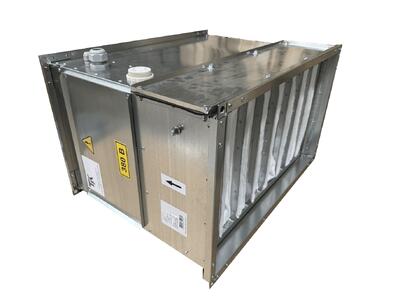 EF 100-50/30 (PTC+G4) Воздухонагреватель электрический предварительный с фильтром G4, термостат на входе