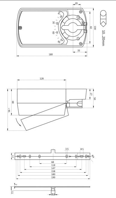 Электропривод NM230B для воздушных заслонок - 1